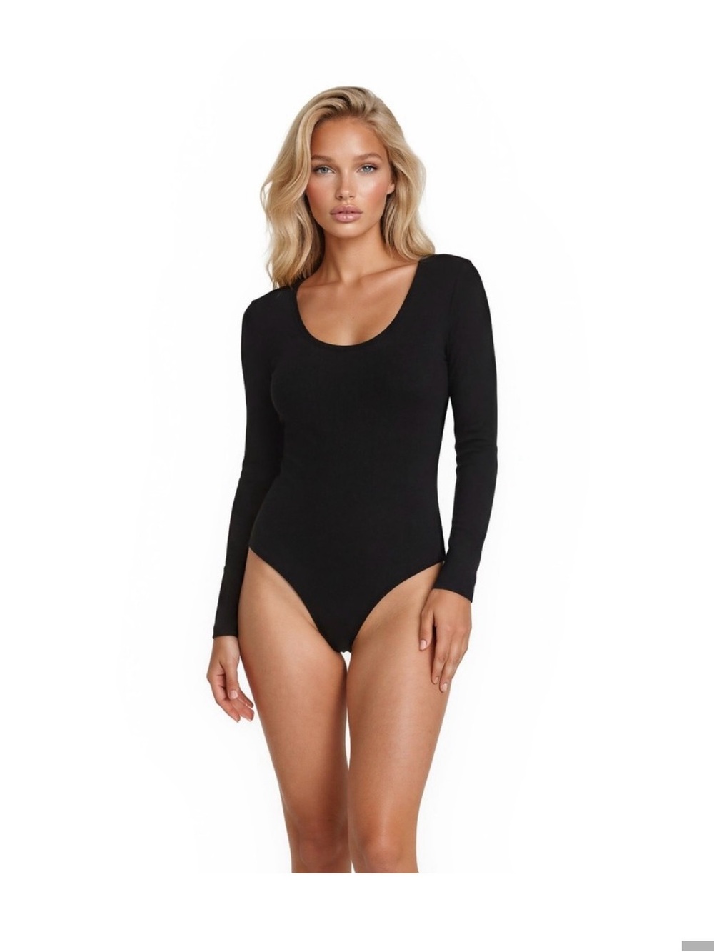 Anthropologie Black Bodysuit XL
